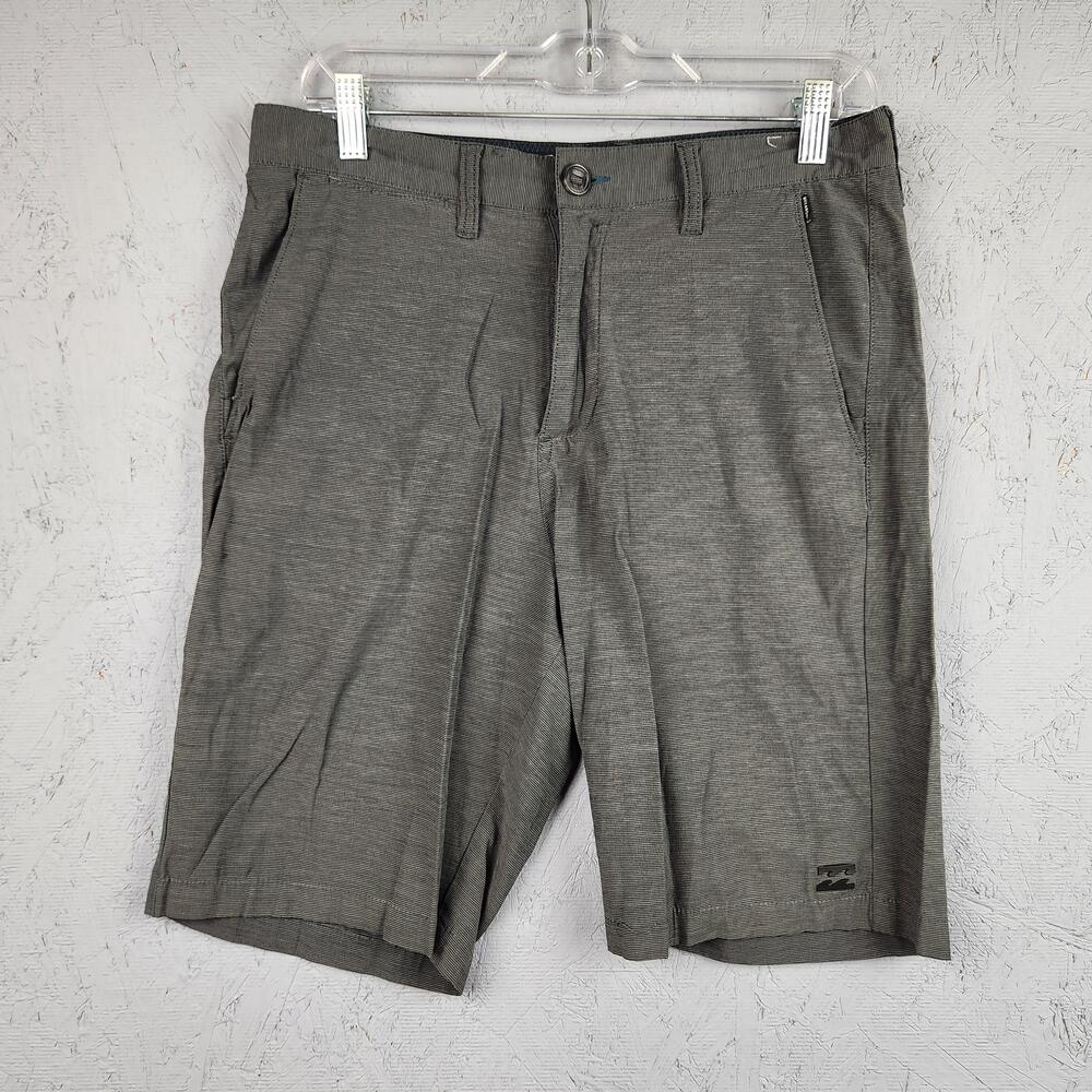Billabong Shorts Mens 30 Gray Crossfire Submersibles Quick Dry Stretch Hybrid